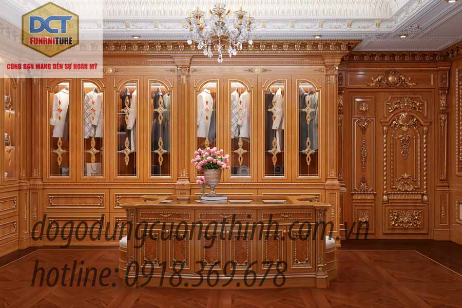 Nội thất cổ điển hoàng gia cổ điển cao cấp gỗ gõ đỏ
